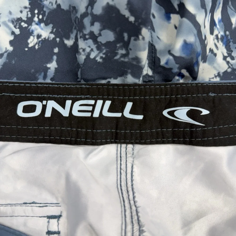 O'Neil Men's Size 28 Blue Tie-Dye Gradient Swim Board‎ Shorts Trunks Bottoms